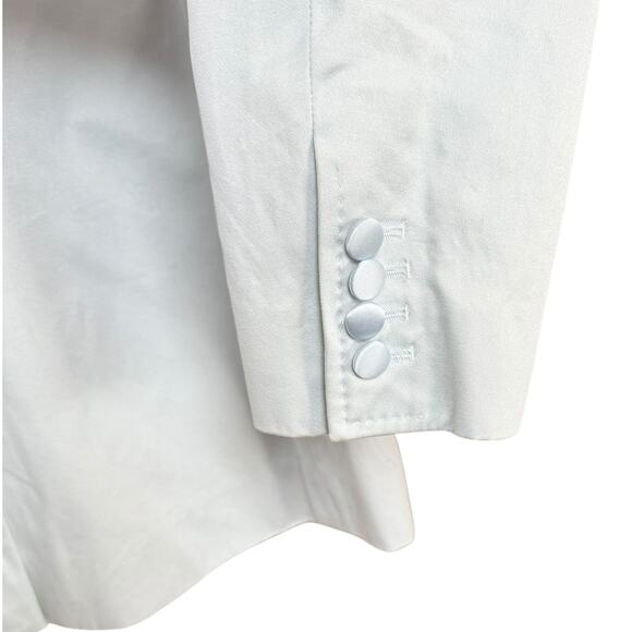 Dolce & Gabbana Light Blue Cotton Blend Blazer Size 46 Authentic Button Closure - Picture 10 of 16